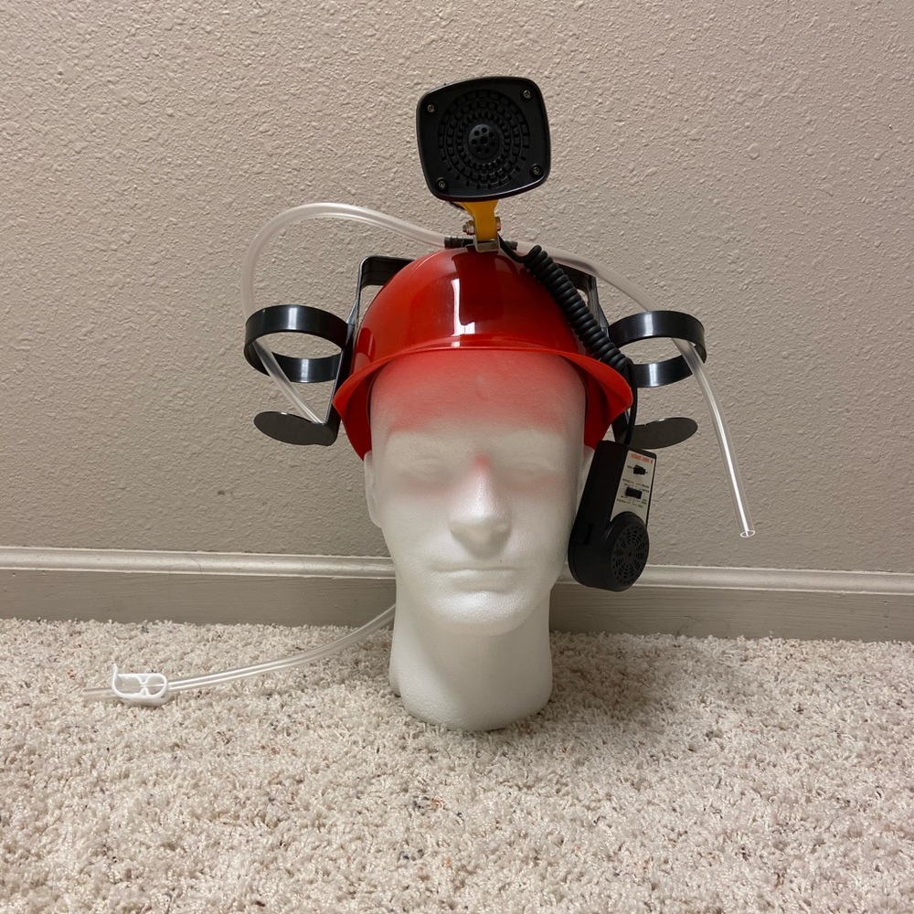 Guzzler helmet with speaker